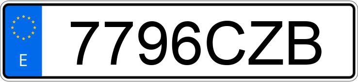 Numer rejestracyjny 7796CZB posiada PEUGEOT 206 Numer rejestracyjny 7796CZB posiada PEUGEOT 206