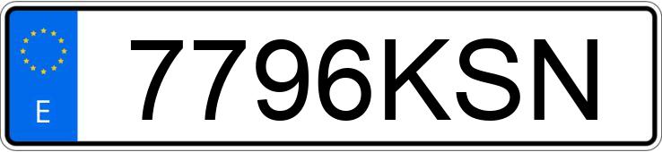 Numer rejestracyjny 7796KSN posiada MERCEDES CLA (117)