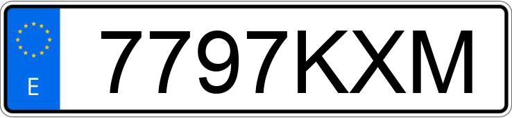 Die Registrierungsnummer 7797KXM hat FORD FOCUS