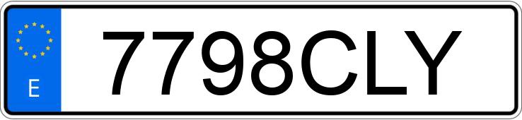 Numer rejestracyjny 7798CLY posiada BMW SERIE 3