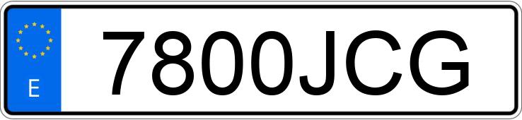 Numer rejestracyjny 7800JCG posiada KIA SPORTAGE