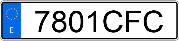 Numer rejestracyjny 7801CFC posiada SEAT IBIZA