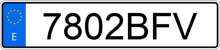 Numer rejestracyjny 7802BFV posiada VOLKSWAGEN POLO