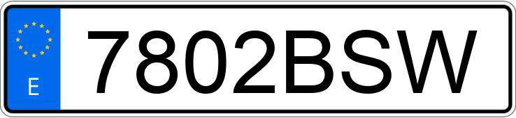 Numer rejestracyjny 7802BSW posiada PEUGEOT 206 Numer rejestracyjny 7802BSW posiada PEUGEOT 206