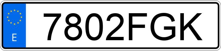 Numer rejestracyjny 7802FGK posiada RENAULT MASCOTT