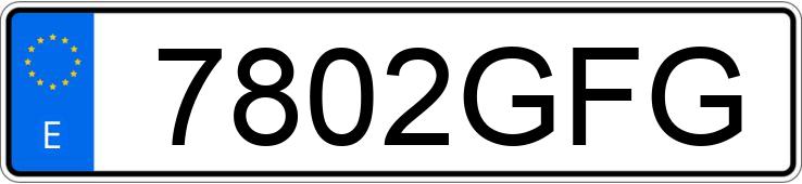 Numer rejestracyjny 7802GFG posiada MERCEDES C (204)