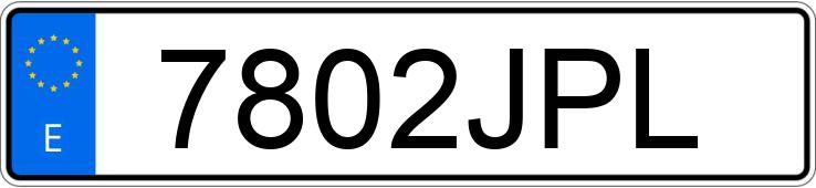 Registreringsnummer7802JPL har FORD FIESTA