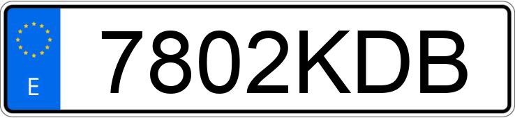 Numer rejestracyjny 7802KDB posiada BMW SERIE 3