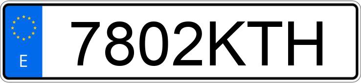 Numer rejestracyjny 7802KTH posiada RENAULT KANGOO
