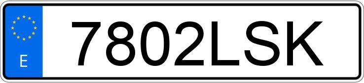 Numer rejestracyjny 7802LSK posiada MERCEDES A (177)