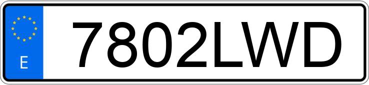 Numer rejestracyjny 7802LWD posiada NISSAN X-TRAIL