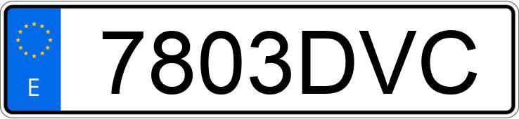 Numer rejestracyjny 7803DVC posiada BMW SERIE 3