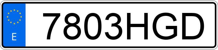 Numer rejestracyjny 7803HGD posiada SKODA FABIA