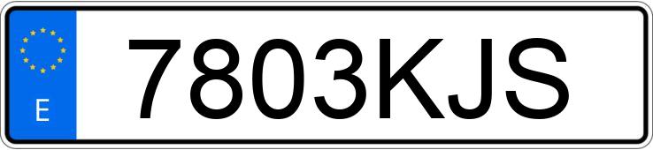Numer rejestracyjny 7803KJS posiada CITROEN BERLINGO