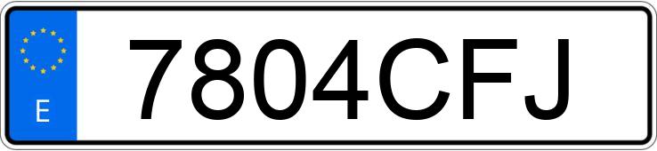 Numer rejestracyjny 7804CFJ posiada OPEL ASTRA