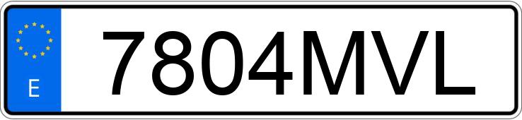 Numer rejestracyjny 7804MVL posiada HONDA CMX 1100