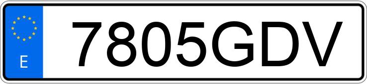Numer rejestracyjny 7805GDV posiada RENAULT CLIO