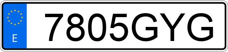 Numer rejestracyjny 7805GYG posiada MINI MINI