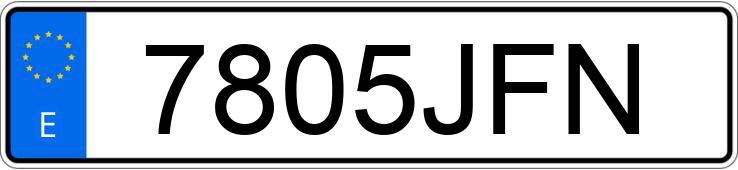 Numer rejestracyjny 7805JFN posiada MERCEDES E (212-207)
