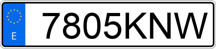 Numer rejestracyjny 7805KNW posiada TOYOTA YARIS