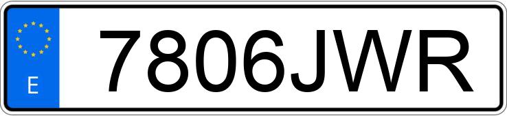 Numer rejestracyjny 7806JWR posiada YAMAHA YP 125