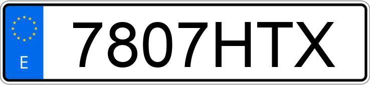 El número de registro 7807HTX tiene SEAT IBIZA