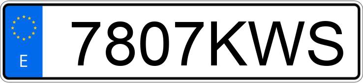 Numer rejestracyjny 7807KWS posiada MERCEDES A (177)