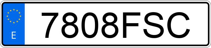 Numer rejestracyjny 7808FSC posiada BMW SERIE 3