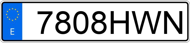 Numer rejestracyjny 7808HWN posiada HYUNDAI I40