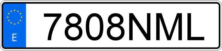 Numer rejestracyjny 7808NML posiada MERCEDES GLC (254)
