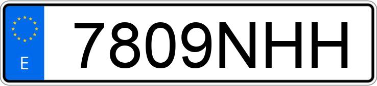 Numer rejestracyjny 7809NHH posiada KYMCO SUPER DINK