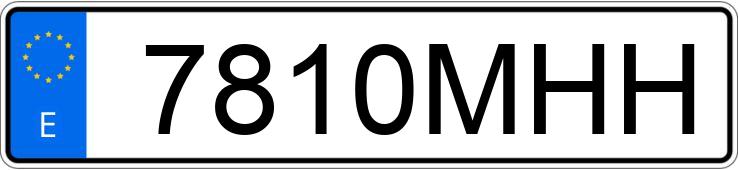 Numer rejestracyjny 7810MHH posiada HYUNDAI I20