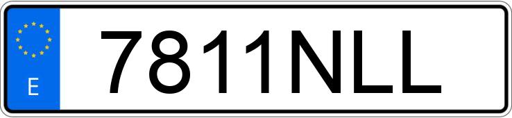 Numer rejestracyjny 7811NLL posiada TESLA MODEL 3