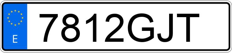 Numer rejestracyjny 7812GJT posiada BMW SERIE 1