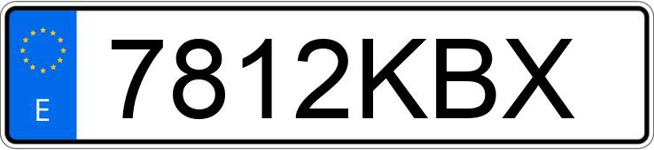 Numer rejestracyjny 7812KBX posiada VOLKSWAGEN TIGUAN ALLSPACE