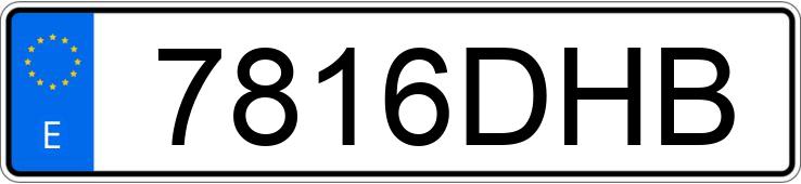 Numer rejestracyjny 7816DHB posiada AUDI A4