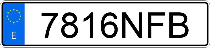Numer rejestracyjny 7816NFB posiada FORD TRANSIT COURIER