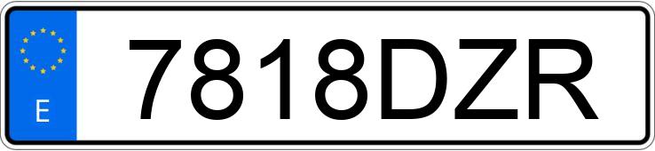 Numer rejestracyjny 7818DZR posiada OPEL ZAFIRA Numer rejestracyjny 7818DZR posiada OPEL ZAFIRA