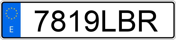 Numer rejestracyjny 7819LBR posiada RENAULT MEGANE