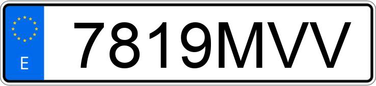 Numer rejestracyjny 7819MVV posiada MG MG3 Numer rejestracyjny 7819MVV posiada MG MG3