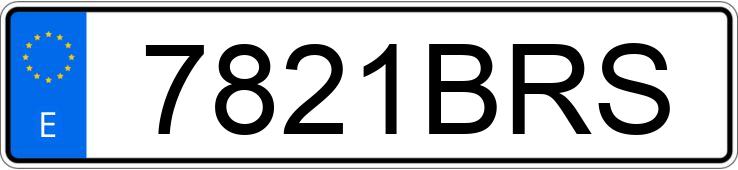 Numer rejestracyjny 7821BRS posiada AUDI A3