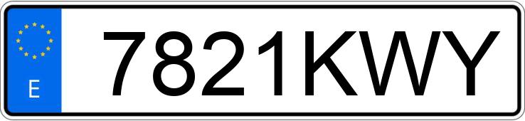 Numer rejestracyjny 7821KWY posiada BMW SERIE 5