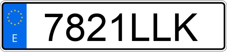 Numer rejestracyjny 7821LLK posiada BMW SERIE 5