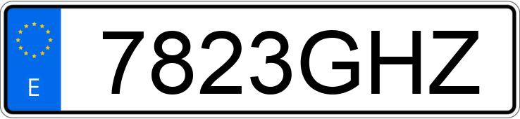 Numer rejestracyjny 7823GHZ posiada MINI MINI