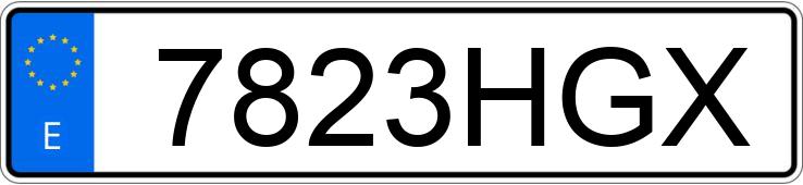 Numer rejestracyjny 7823HGX posiada MERCEDES E (211)