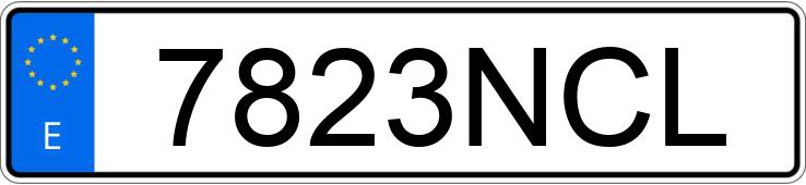 Numer rejestracyjny 7823NCL posiada OPEL COMBO