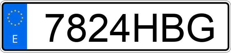 Numer rejestracyjny 7824HBG posiada BMW X1