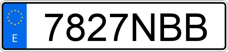 Numer rejestracyjny 7827NBB posiada BMW X1