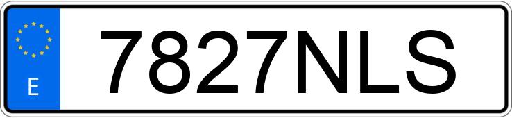 Numer rejestracyjny 7827NLS posiada RENAULT TRAFIC