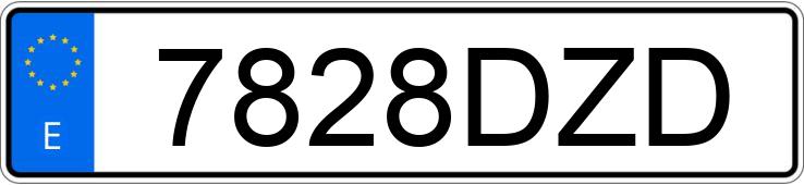 Numer rejestracyjny 7828DZD posiada OPEL VECTRA